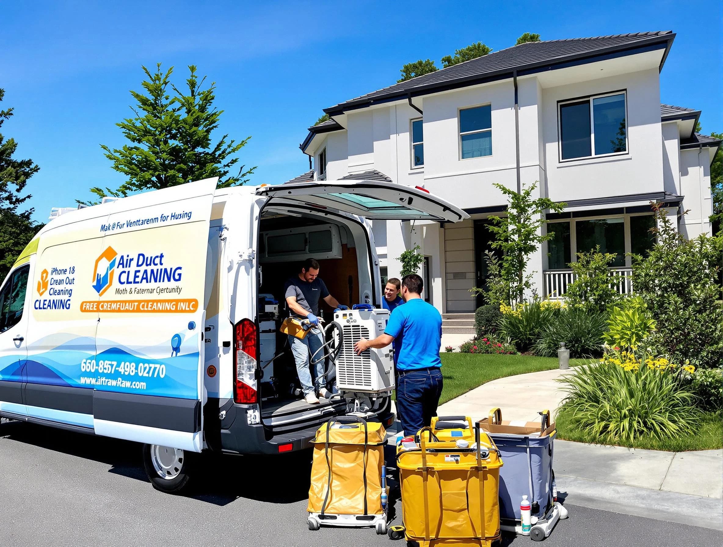 Beverly Air Duct Cleaning technician performing professional air duct cleaning in Beverly