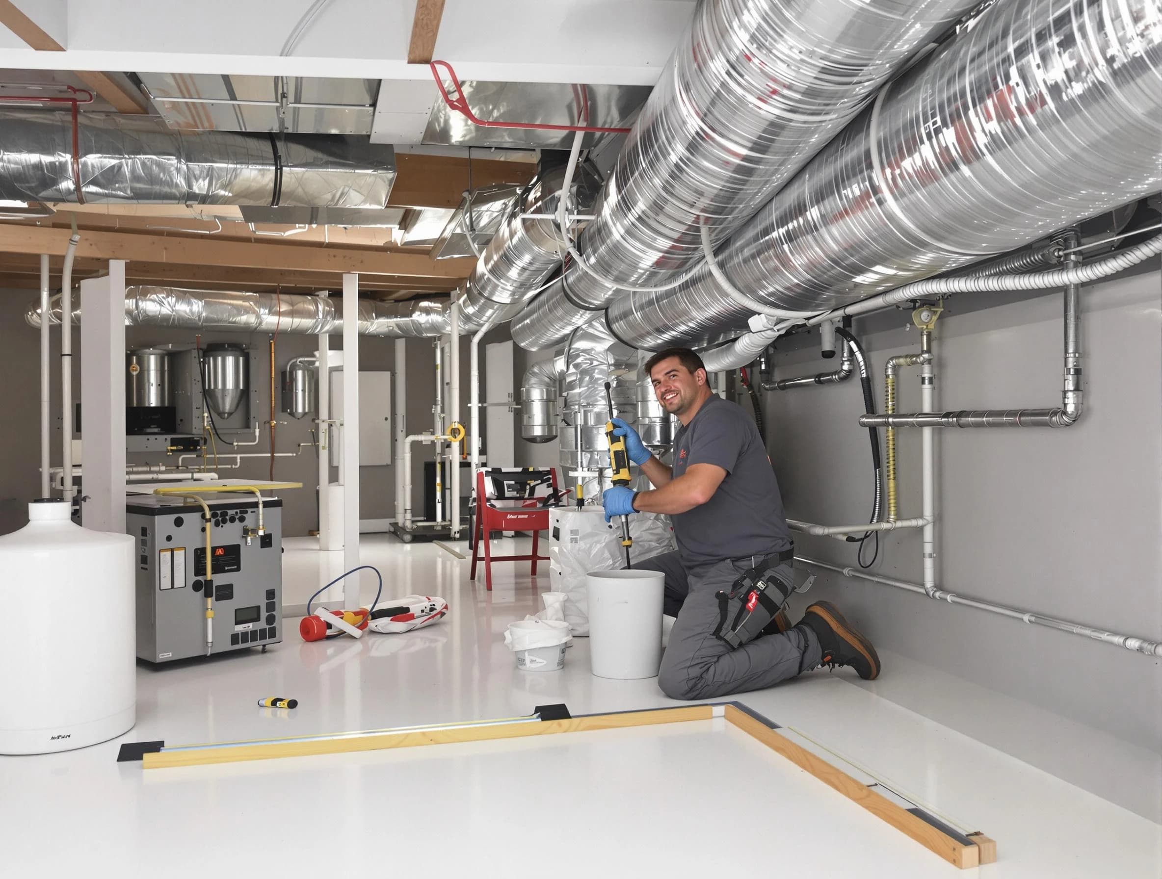 Professional duct sealing service by Beverly Air Duct Cleaning in Beverly