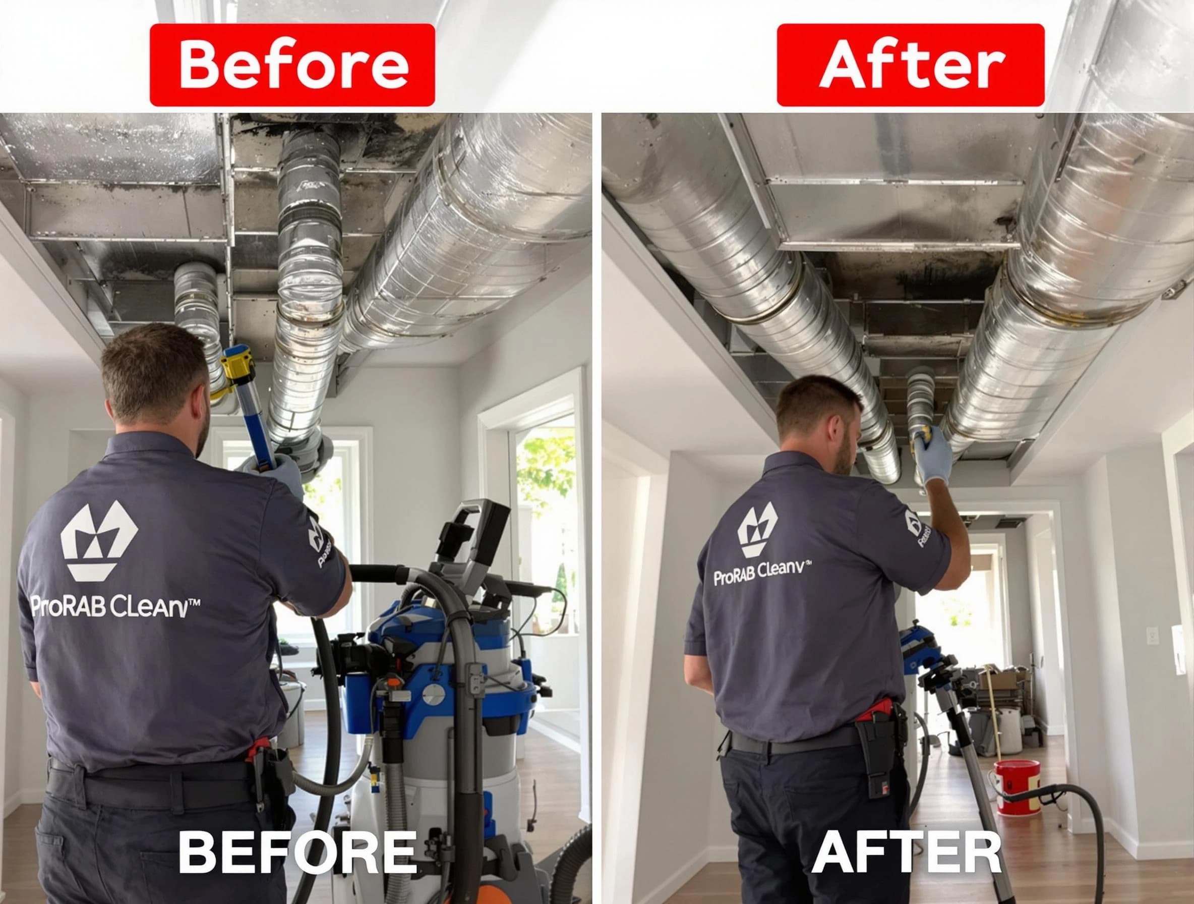 Beverly Air Duct Cleaning expert performing thorough residential duct cleaning in a Beverly home