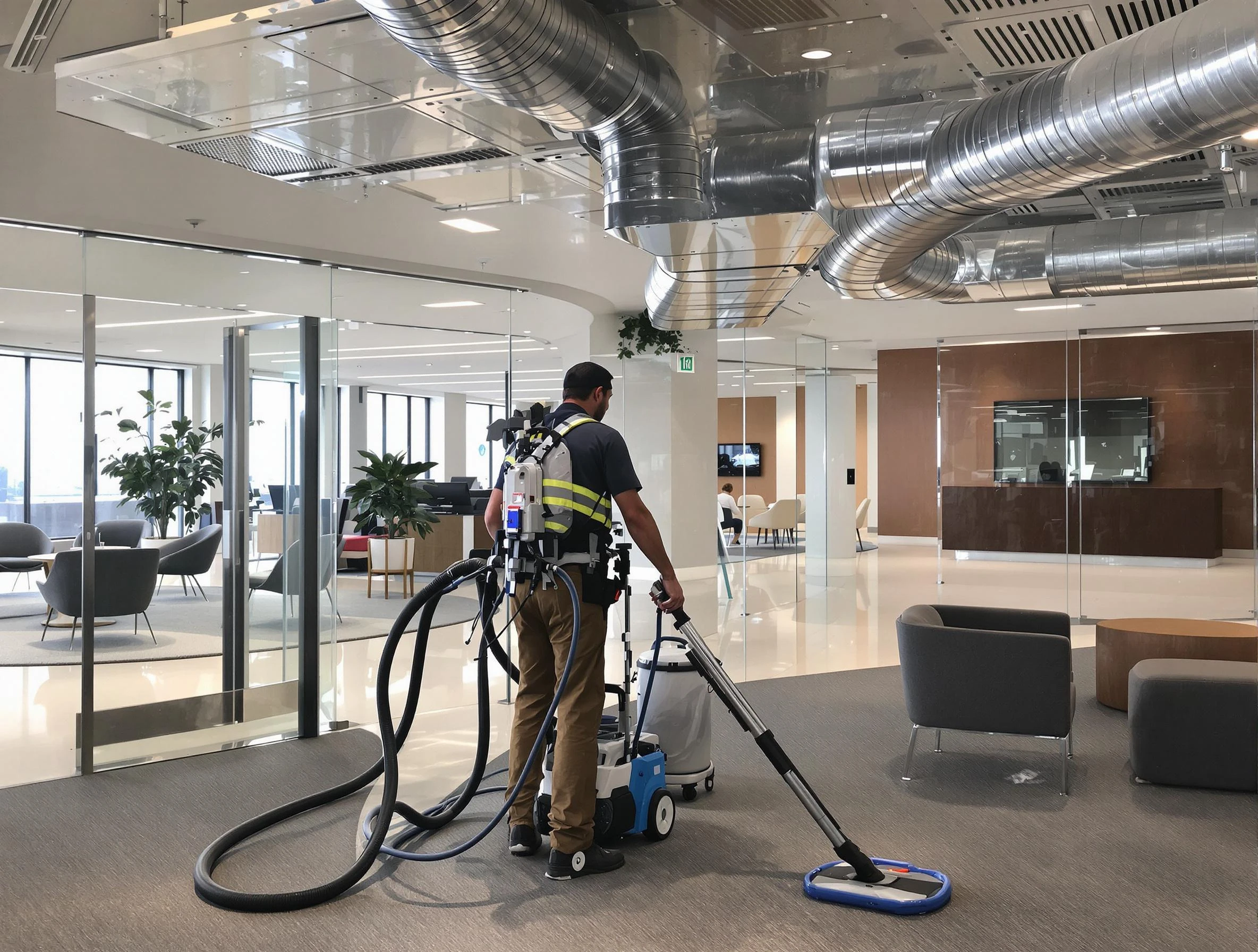 Commercial duct cleaning service by Beverly Air Duct Cleaning in Beverly